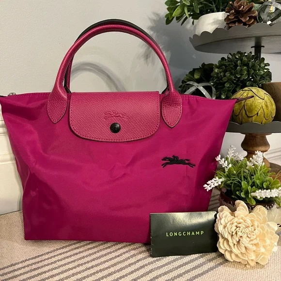 🩷NWOT Longchamp Le Pliage Pink Convertible Bag🩷 - Picture 1 of 17